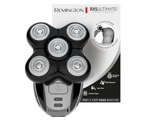 Remington Rasoir électrique [Spécial Tête rasée/chauve] RX5 Ultimate (Ultra Rapide & Facile, 5 têtes rotatives flexibles, Résultat Précis, Utilisation sans Fil 50min,Wet&Dry) Tondeuse XR1501