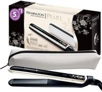 Remington S9500 Fer a Lisser, Lisseur Pearl Plaques Souples Advanced Ceramic XL avec Eclats de Perles, Cheveux Brillants