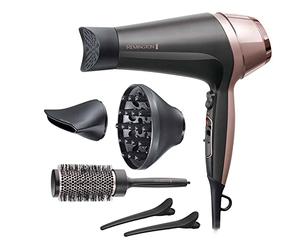 Remington Sèche-cheveux Ionique [Multifonction: boucle, ondule, lisse] Curl&Straight (2200W, 3 températures/ 2 vitesses, concentrateur incurvé unique, brosse à coiffer 45mm, accessoires) D5707