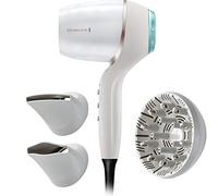 Remington Sèche-cheveux Puissant [Hydratation, Brillance & Douceur] Hydraluxe Pro (2400 W, Moteur numérique 160km/h, Capteur intégré, Protection des cheveux contre la chaleur, 3 accessoires) EC9001