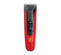 Remington Tondeuse Barbe [Edition Limitée Manchester United] Beard Boss (Lames en Acier Anti-coupures, Sabot Ajustables,11 Longueurs 0,4-18mm, Guide Contours, Fonctionne à piles)Tondeuse MB4128