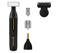 Remington Tondeuse Barbe Homme, Lame Durable, Rasage Précis à 0,15mm, 2 Têtes Rasage Interchangeables, Guide Précision 10 Longueurs Réglables, Etanche - HG4001 Omniblade