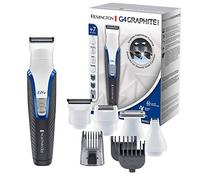 Remington Tondeuse Barbe [Multifonction Cheveux,Visage&Corps] Graphite Series G4 (Lames Graphite,Précision, 4 têtes interchangeables,Sabots ajustables 0,5-20mm,Secteur/SansFil 90min) Tondeuse PG4000