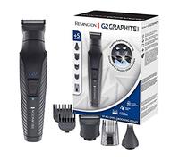 Remington Tondeuse Barbe Tondeuse [Multifonction Cheveux,Visage&Corps] G2 (Lame Graphite, Glisse facile, 2 têtes interchangeables, Sabots ajustables 0,5-20mm, Sans Fil 40min,Pochette) Tondeuse PG2000