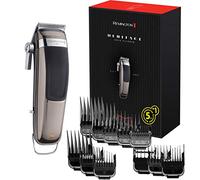 Remington Tondeuse Cheveux [Design Vintage] Heritage (Performance Pro, Lames Acier inoxydable lavables, Levier d'ajustement, 11 Sabots 1,5-25mm, Secteur/Sans fil-Batterie Lithium) Tondeuse HC9100