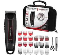 Remington Tondeuse Cheveux [Spécial Dégradé] Easy Fade Pro(Lames en Acier Auto Affutées amovibles,Ultra Rapide, Sabots 1,5-25mm: 9 Coupe fixe + 10 Coupe dégradée, Avec/Sans fil-120 min,Malette) HC550