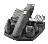 Remington Tondeuse Barbe [Multifonction 10 accessoires] Edge (Polyvalent: Poils du visage & du corps,Lames Acier, 4 têtes interchangeables + 6 Sabots, Sans fil,Socle de rangement) Tondeuse PG6030