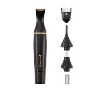 Remington Tondeuse Nez [Multifonction: Kit Complet Visage] T-Series (Barbe,Nez, Oreilles, Sourcils, Design premium, Lames Titanium auto-affûtées, 3 Têtes Interchangeables, Sabots ajustables) NE7000