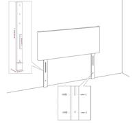 Remise 2026®Accessoire lit avec rangement Noir - Têtes de lit 2 pcs - noir - 80x5x78/88cm Velours 190 7793827