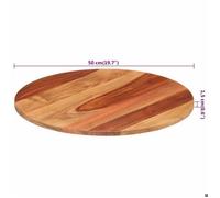 Remise 2026®Accessoire Plateau de table Brun - Dessus de table - Bois massif d'acacia rond 15-16 mm 50cm 171 6272736