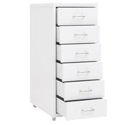 Remise 2026®Armoire à dossier Blanc - Classeur mobile - Commode pour bureau - Blanc - 28x41x69cm Métal 202 3142463