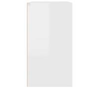 Remise 2026®ARMOIRE Blanc - Armoire cosmétique - Blanc brillant - 80x40x75cm - Bois d'ingénierie 742 5287982