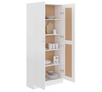 Remise 2026®Cabinet de salon Blanc - Bibliothèque - Blanc - 82,5x30,5x185,5cm - stockage livres - Bois d'ingénierie 484 3739704