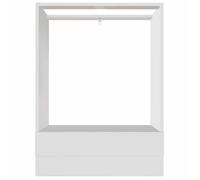 Remise 2026®Caisson de cuisine Blanc - Meuble de four ""Riga"" blanc 60 x 46 x 81,5 cm en - Bois d'ingénierie 706 5740367