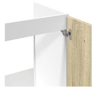 Remise 2026®Caisson de cuisine Brun - Meuble bas de cuisine - Armoire à vitrine - ""Lyon"" - avec rangement - Chêne sonoma - 80x46x
