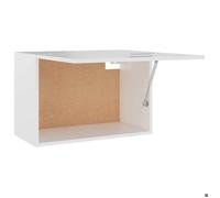 Remise 2026®Caisson haut cuisine Blanc - Vitrine suspendue ""Lyon"" Blanc 60x31x40cm - Bois d'ingénierie 329 3221179