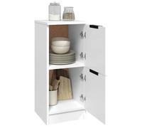 Remise 2026®Enfilade de rangement Blanc - Buffet bas Blanc - 30x30x70cm - Bois d'ingénierie 563 7421867