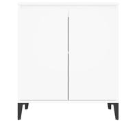 Remise 2026®Enfilade de rangement Blanc - Buffet bas Blanc - 60x35x70cm - Bois d'ingénierie 697 4001416
