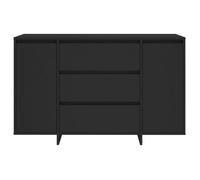 Remise 2026®Enfilade de rangement Noir - Buffet avec 3 tiroirs - noir - 120x41x75cm - Bois d'ingénierie 731 6910002