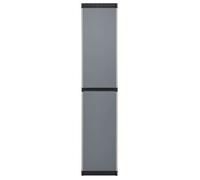Remise 2026®Gris - Armoire de rangement de jardin - grand stockage - Haut de rangement - 3 étagères Gris/noir 34x40x168cm 933 149