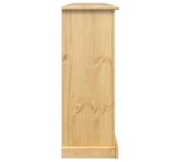 Remise 2026®Meuble Entrée Brun - Armoire à chaussures - Bonne ventilation - Corona 99x32x85cm - Bois de pin massif 677 3362054