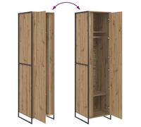 Remise 2026®Meuble vêtements Marron - Garde-robe - grand stockage - Armoire penderie - avec stockage 2 pcs Chêne artisan 50x50x20
