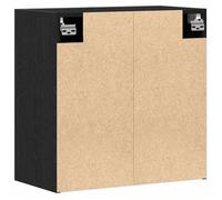 Remise 2026®Noir - Meuble mural - Armoire suspendu,Rangement haut - chêne Noir - 60x31x70cm - Bois d'ingénierie 711 8487229