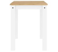 Remise 2026®Table cuisine 2/4 personnes Blanc - Table à manger/Table de repas - Panama blanc 112x60x75cm - Bois massif de pin 623