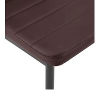 Remise 2026®Table cuisine 4 personnes + 4 chaises Brun - Ensemble de salle à manger 5 pcs - Marron 371 4000830
