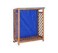 Remise à bois de chauffage 105x38x115 cm Bois d'acacia solide vidaXL - Brun