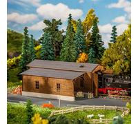 Remise à locomotive avec dépendance - FALLER 222167 - N 1/160