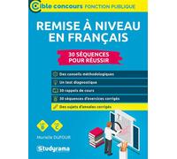 Remise à niveau en français 30 séquences pour réussir - Murielle Dufour - Studyrama Eds - broché - Scolaire / Universitaire