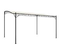 ""Remise""Anti UV/soleil, Auvent crème 4 x 3 m 180 g/m² tissu et acier JILIMAISON20255312056