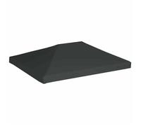 ""Remise""Anti UV/soleil, Toile supérieure de belvédère 310 g/m² 4 x 3 m Gris JILIMAISON20259521802