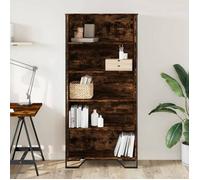 ""Remise""Armoire de livres - Bibliothèque - chêne fumé - 80 x 31 x 169 cm ,bois d'ingénierie JILIMAISON2025 28696210