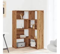 ""Remise""Armoire de livres - Bibliothèque - d'angle 4 niveaux - chêne artisanal - bois ingénierie JILIMAISON2025 61889580