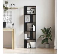 ""Remise""Armoire de livres - Bibliothèque - Séparateur de pièce chêne noir 45 x 24 x 159 cm JILIMAISON2025 79486772