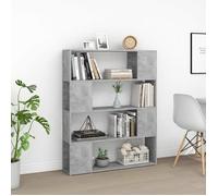 ""Remise""Armoire de livres - Bibliothèque - Séparateur de pièce Gris béton 100 x 24 x 124 cm JILIMAISON2025 36797709