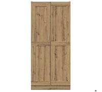 ""Remise""Armoire de livres - Buffet haut chêne artisanal - 82,5 x 30,5 x 185 cm ,bois d'ingénierie JILIMAISON2025 97626932