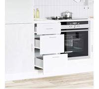 ""Remise""Armoire de plancher ""Lyon"" - Buffet Bahut de cuisine/Meuble bas - blanc 40x46x81,5 cm JILIMAISON2025 4214909