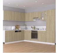""Remise""Armoire de plancher tiroir ""Lyon"" - Buffet Bahut de cuisine/Meuble bas - Chêne sonoma 30x46x81,5 cm JILIMAISON2025 1475377
