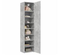 ""Remise""Armoire de rangement/Buffet bas/Armoire de salon - grand espace - mince gris béton 50 x 42,5 x 225 cm *aspect