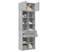 ""Remise""Armoire de rangement/Buffet bas/Armoire de salon - grand espace - sonoma gris 70 x 42,5 x 225 cm *aspect pratique3424019