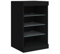 ""Remise""Armoire de rangement/Buffet - grand espace - avec lumières LED noir 41 x 37 x 67 cm *aspect pratique7760509