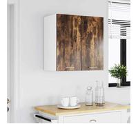 ""Remise""Armoire de rangement suspendue Pour cuisine - Meuble haut ""Lyon"" Chêne fumé 60 x 31 x 60 cm JILIMAISON2025 8763520