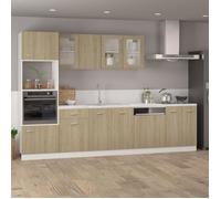 ""Remise""Armoire de rangement suspendue Pour cuisine - Meuble haut ""Lyon"" Chêne sonoma 39,5 x 31 x 60 cm JILIMAISON2025 8903440