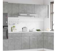 ""Remise""Armoire de rangement suspendue Pour cuisine - Meuble haut ""Lyon"" gris béton 30 x 31 x 60 cm JILIMAISON2025 6694772