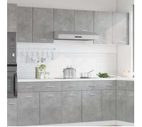 ""Remise""Armoire de rangement suspendue Pour cuisine - Meuble haut ""Lyon"" Gris béton 50 x 31 x 60 cm ,Aggloméré JILIMAISON2025