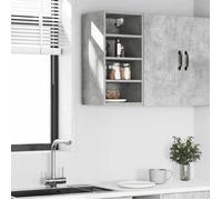 ""Remise""Armoire de rangement suspendue Pour cuisine - Meuble haut ""Riga"" gris béton 30 x 29,5 x 60 cm JILIMAISON2025 6547730