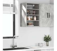 ""Remise""Armoire de rangement suspendue Pour cuisine - Meuble haut ""Riga"" gris béton 40 x 29,5 x 60 cm JILIMAISON2025 8847784